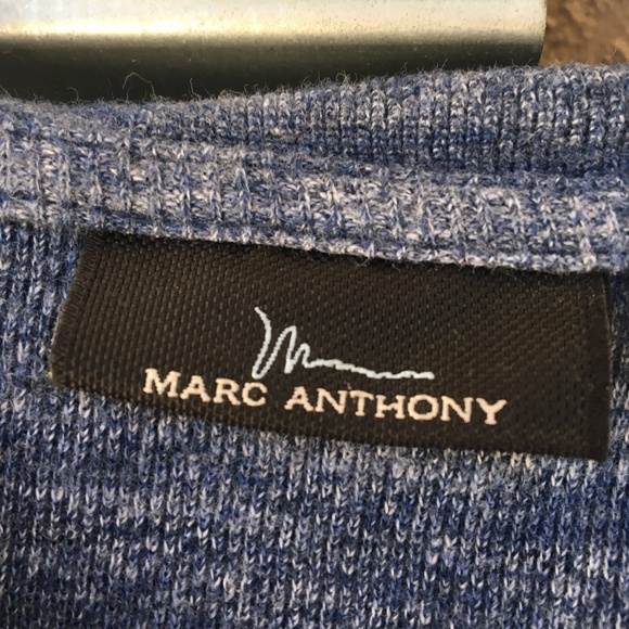 ⬇️EUC Marc Anthony BlueHooded Lightwt. Sweatshirt - Picture 3 of 3